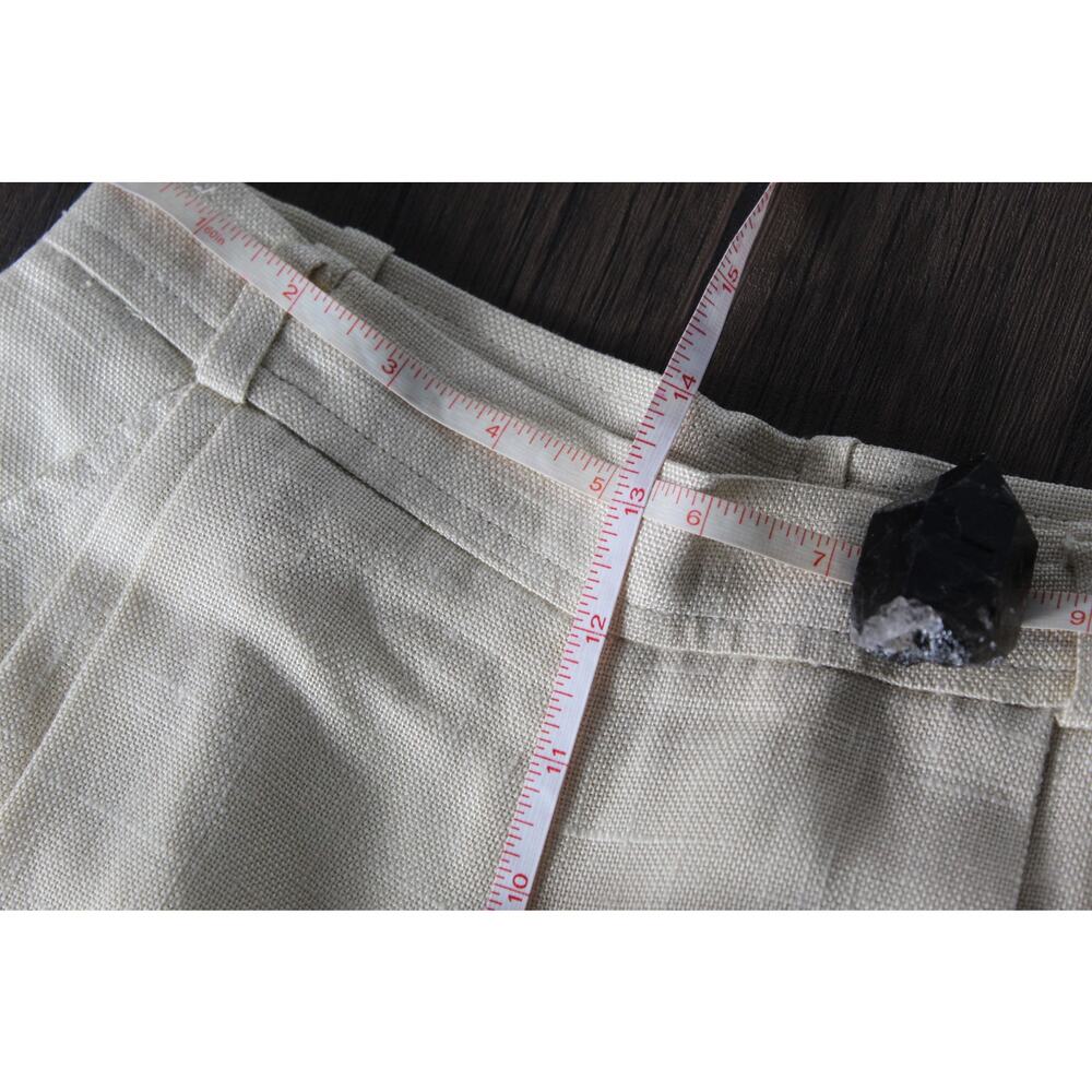VTG YSL Yves Saint Laurent double pleated high waist straight leg pants size 0 - Picture 6 of 11